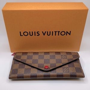 Louis Vuitton 2014 Damier Ebene Pattern Josephine Wallet